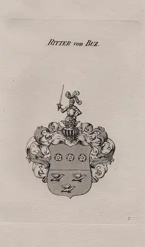 Ritter von Buz - Wappen coat of arms Heraldik heraldry