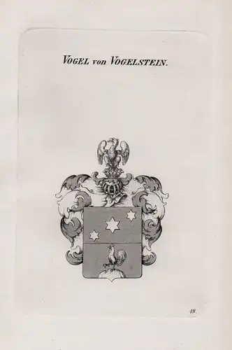Vogel von Vogelstein - Wappen coat of arms Heraldik heraldry