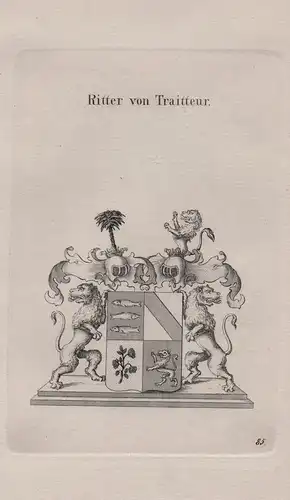 Ritter von Traitteur - Wappen coat of arms Heraldik heraldry