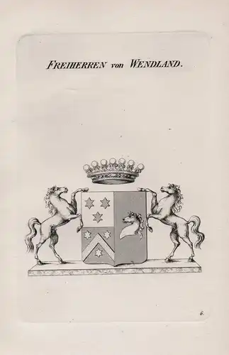 Freiherren von Wendland - Wappen coat of arms Heraldik heraldry