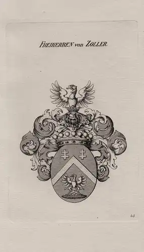 Freiherren von Zoller - Wappen coat of arms Heraldik heraldry