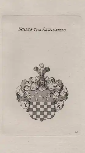 Scanzoni von Lichtenfels - Wappen coat of arms Heraldik heraldry