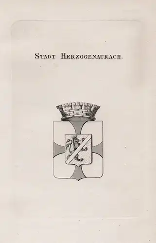 Stadt Herzogenaurach - Wappen coat of arms Heraldik heraldry