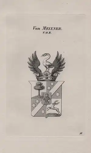 Von Meixner. V. O. R. - Wappen coat of arms Heraldik heraldry
