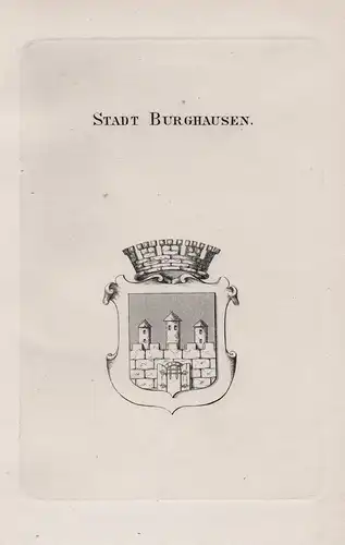 Stadt Burghausen - Wappen coat of arms Heraldik heraldry