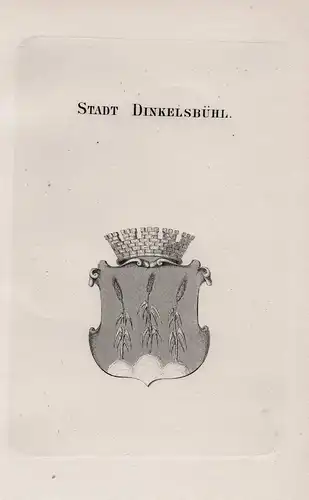 Stadt Dinkelsbühl - Wappen coat of arms Heraldik heraldry