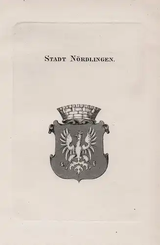 Stadt Nördlingen - Wappen coat of arms Heraldik heraldry