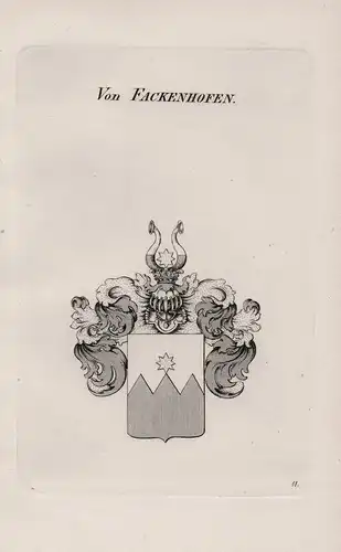 Von Fackenhofen - Wappen coat of arms Heraldik heraldry