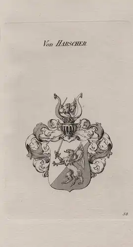 Von Harscher - Wappen coat of arms Heraldik heraldry