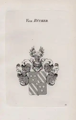 Von Rücker - Wappen coat of arms Heraldik heraldry