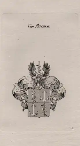 Von Fischer - Wappen coat of arms Heraldik heraldry