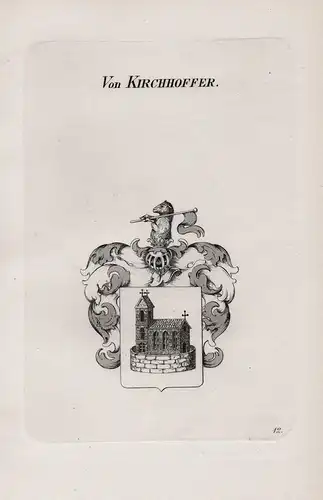 Von Kirchhoffer - Kirchhofer Wappen coat of arms Heraldik heraldry