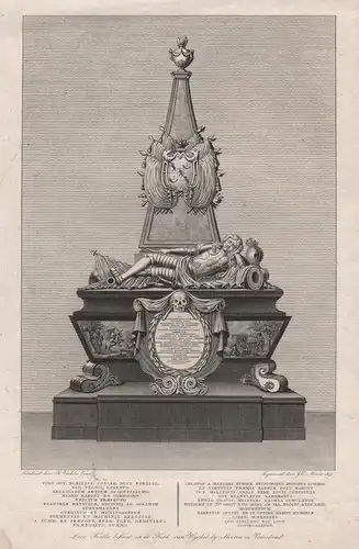Menno van Coehoorn (1641-1704) Wijckel church tomb Friesland Kupferstich engraving