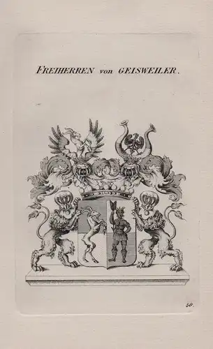 Freiherren von Geisweiler - Wappen coat of arms Heraldik heraldry