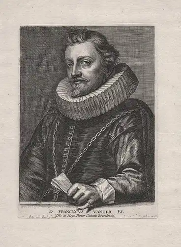 D. Franciscus Vander Ee. - Franciscus van der Ee Brussel Portrait