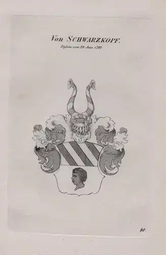 von Schwarzkopf - Wappen coat of arms Heraldik heraldry