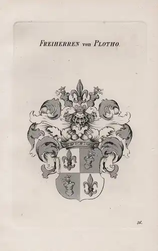 Freiherren von Plotho - Wappen coat of arms Heraldik heraldry