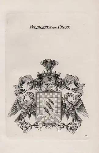 Freiherren von Proff - Wappen coat of arms Heraldik heraldry
