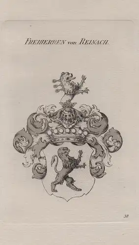 Freiherren von Reinach - Wappen coat of arms Heraldik heraldry