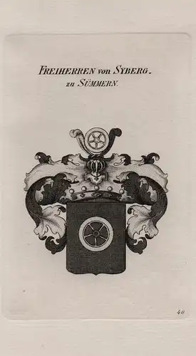 Freiherren von Syberg- zu Sümmern - Syberg Sieberg Sieberger Syburg Sümmern Wappen coat of arms Heraldik heral