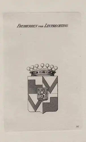 Freiherren von Leuprechting - Wappen coat of arms Heraldik heraldry