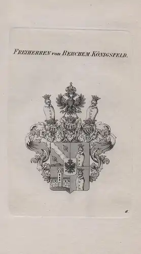 Freiherren von Berchem-Königsfeld - Wappen coat of arms Heraldik heraldry