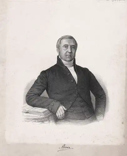 Alef Brown (1796-1856) pastor Leiden Predikant Dutch Holland Portrait