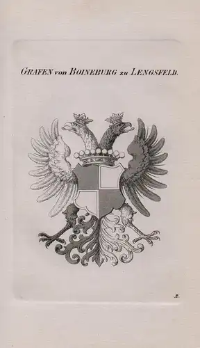 Grafen Boineburg zu Lengsfeld - Boineburg-Lengsfeld Wappen coat of arms Heraldik heraldry