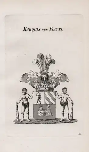 Marquis von Piatti - Wappen coat of arms Heraldik heraldry