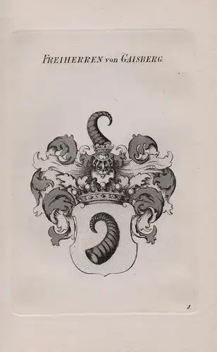 Freiherren von Gaisberg - Wappen coat of arms Heraldik heraldry