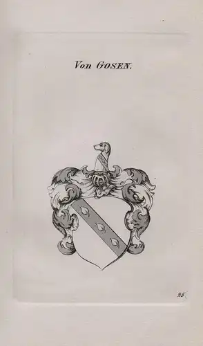 Von Gosen - Wappen coat of arms Heraldik heraldry