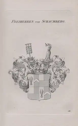 Freiherren von Schaumberg - Wappen coat of arms Heraldik heraldry