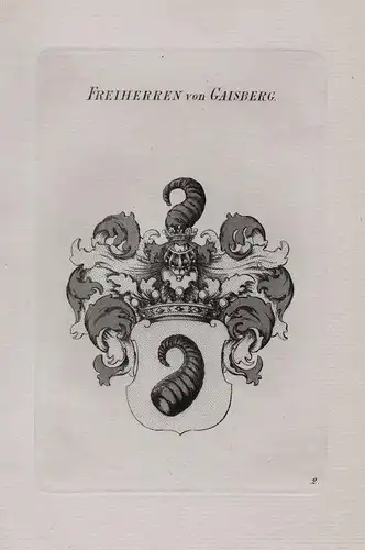 Freiherren von Gaisberg - Wappen coat of arms Heraldik heraldry