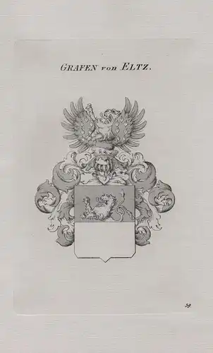 Grafen von Eltz - Wappen coat of arms Heraldik heraldry