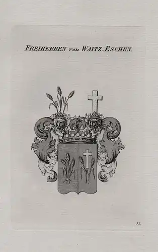 Freiherren von Waitz-Eschen - Wappen coat of arms Heraldik heraldry