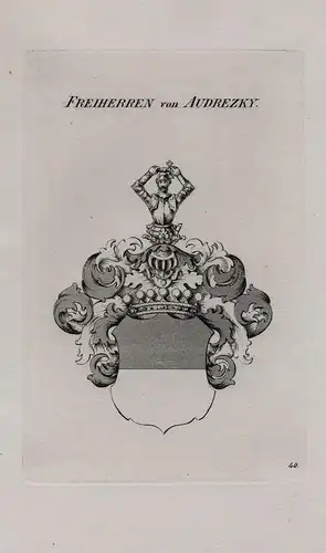 Freiherren von Audrezky - Wappen coat of arms Heraldik heraldry