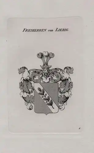 Freiherren von Liebig - Wappen coat of arms Heraldik heraldry