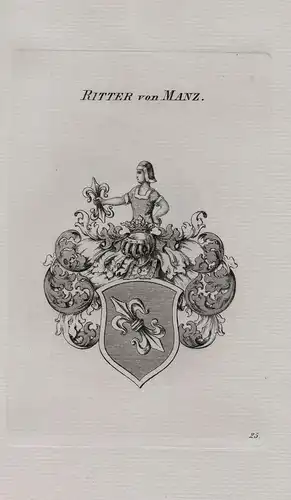 Ritter von Manz -  Wappen coat of arms Heraldik heraldry