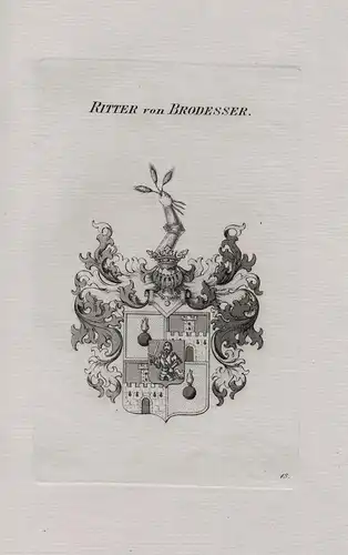 Ritter von Brodesser - Wappen coat of arms Heraldik heraldry