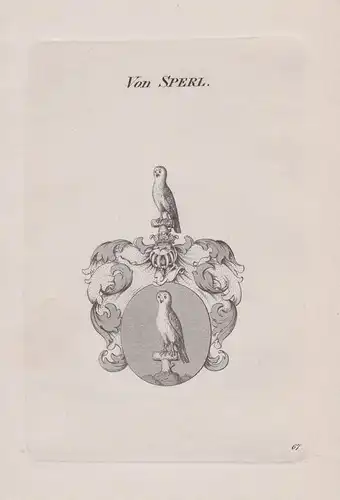 von Sperl -  Wappen coat of arms Heraldik heraldry