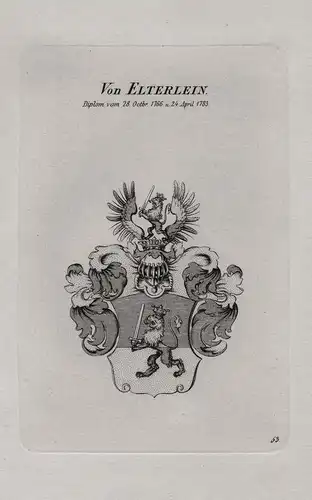 Von Elterlein - Wappen coat of arms Heraldik heraldry