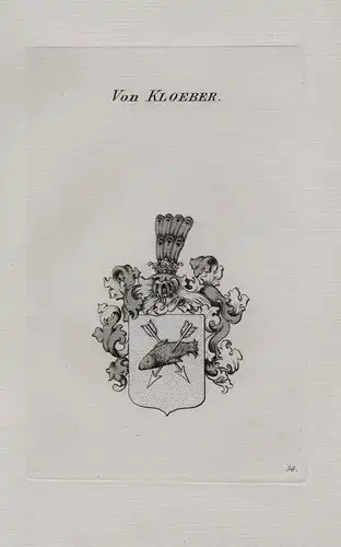 Von Kloeber - Klöber Wappen coat of arms Heraldik heraldry