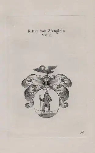 Ritter von Stenglein V. O. R. - Wappen coat of arms Heraldik heraldry