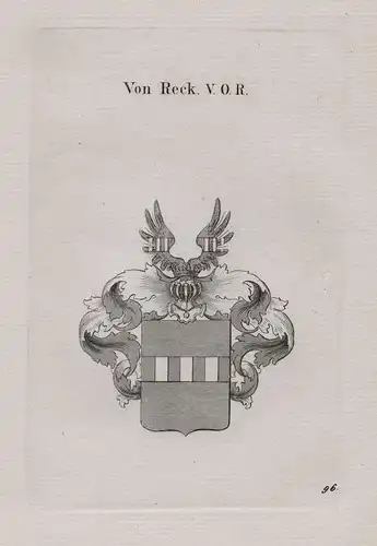 Von Rech V. O. R. - Wappen coat of arms Heraldik heraldry
