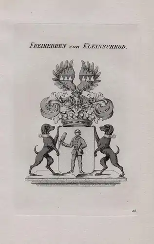 Freiherren von Kleinschrod - Wappen coat of arms Heraldik heraldry