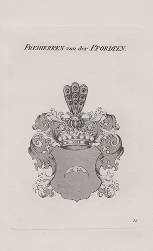 Freiherren von Pfordten - Wappen coat of arms Heraldik heraldry