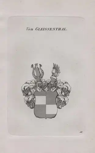 Von Gleissenthal - Gleißenthal Wappen coat of arms Heraldik heraldry