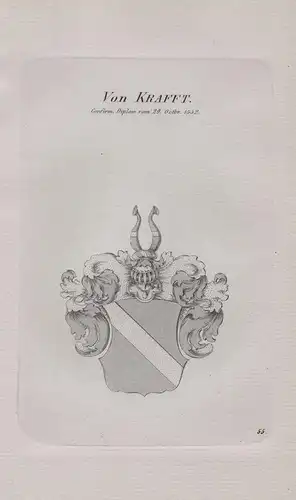 Von Krafft - Wappen coat of arms Heraldik heraldry