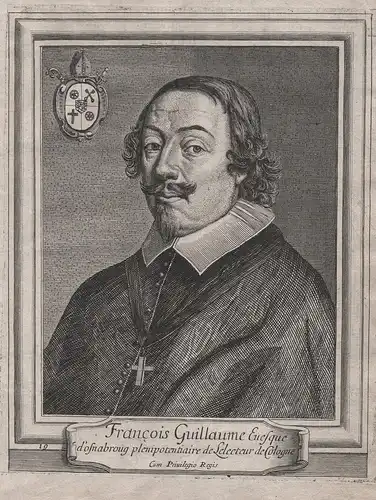 Francois Guillaume Evesque d'Osnabroug - Friedrich Wilhelm von Wartenberg (1593-1661) Kardinal Bischof Osnabrü