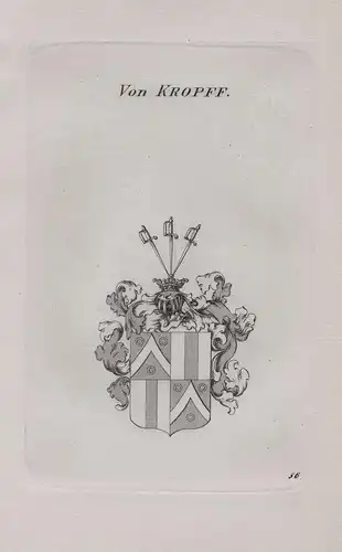 Von Kropff - Wappen coat of arms Heraldik heraldry